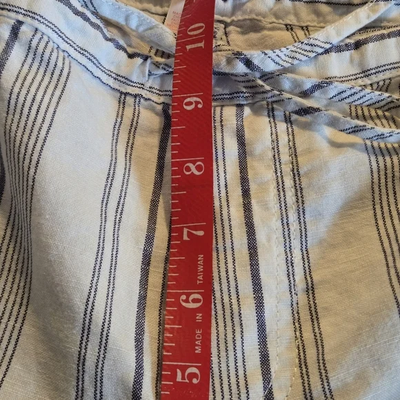 Victoria Secret Iconic Striped Lounge Pants Gray White Wide Leg Drawstring Sz14 - Picture 12 of 13